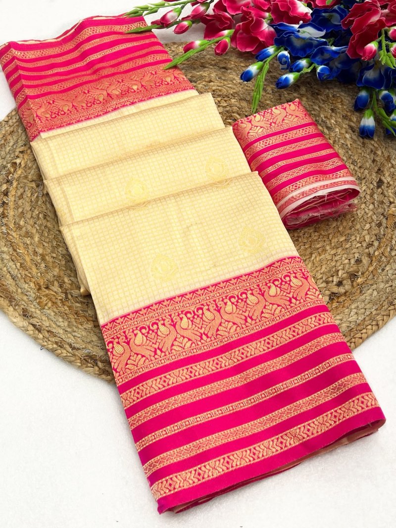 Ranya By Aab Art Silk Jacquard Border Saree 